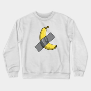 Banana stuck on with some duct tape Crewneck Sweatshirt